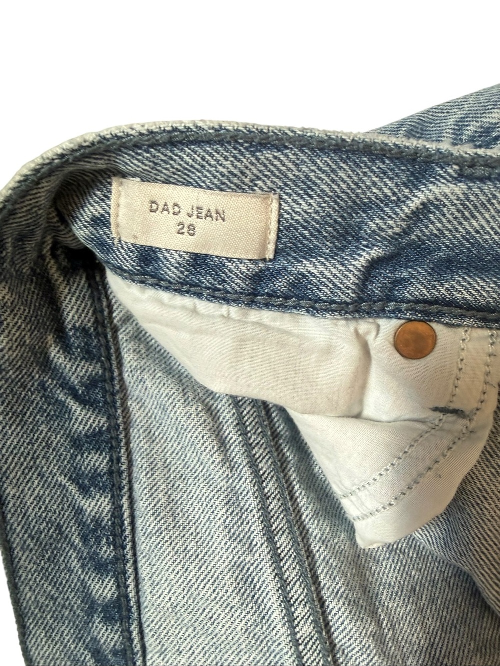 PacSun Eco Light Wash "Dad Jean" Straight Leg Denim - Size 28 | like new! - Picture 9 of 12